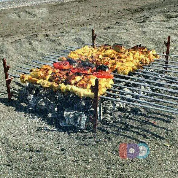  کباب پز ضیافت مدل شعله به همراه منقل صحرایی 