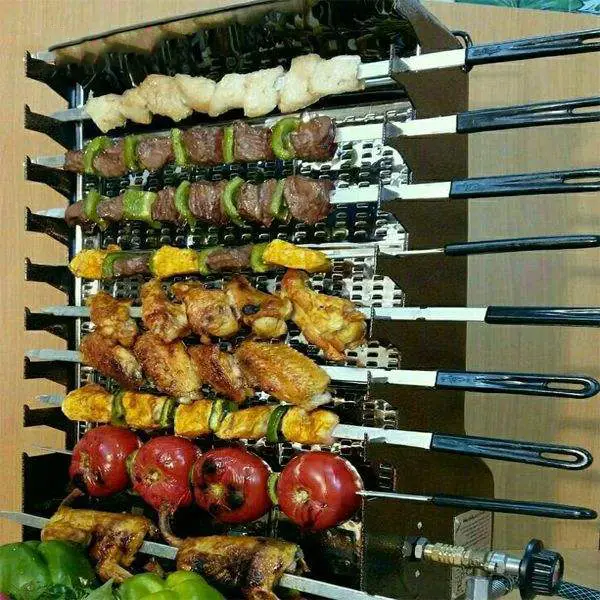  کباب پز ضیافت مدل شعله به همراه منقل صحرایی 