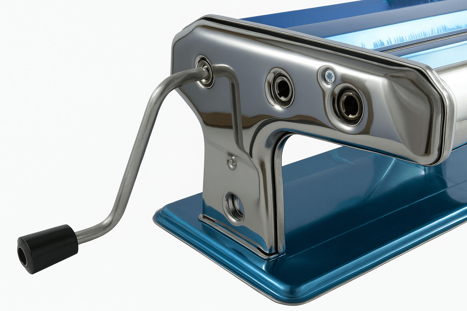  نمای جانبی از دستگاه خمیر پهن کن TIK-1 با اهرم دستی و گیره اتصال به میز 