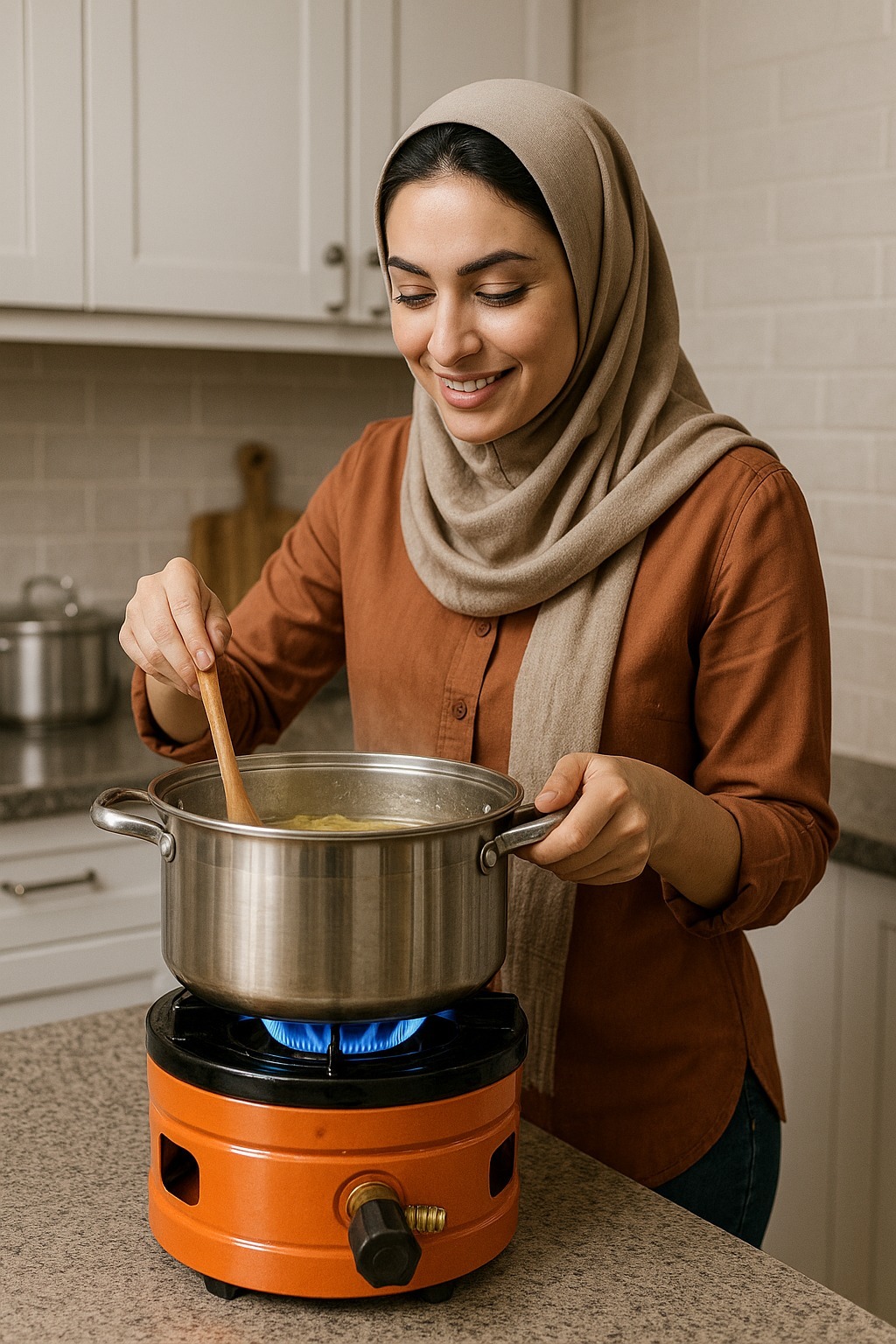 اجاق گاز سفری فلزی مدل ZR-B2 مناسب طبیعت و کمپینگ 