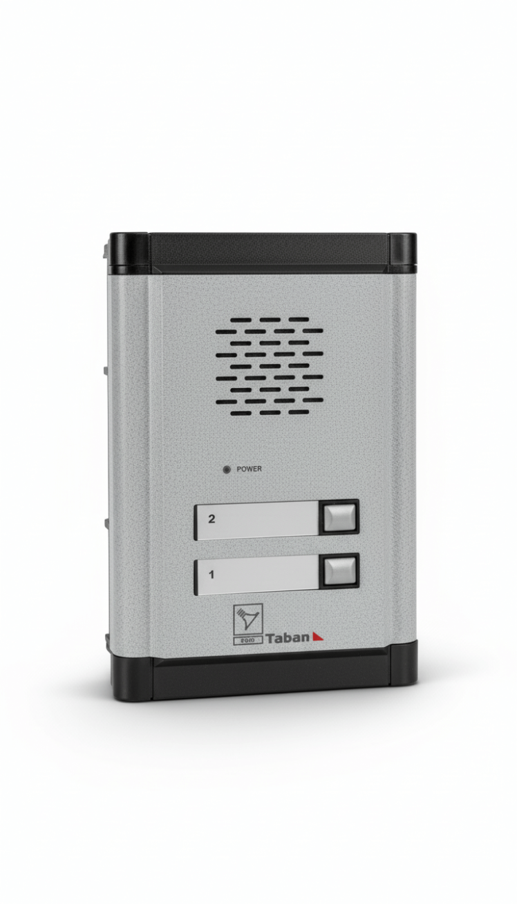 “پنل جلوی درب آیفون صوتی تابان مدل 1510D – نمای جلو”