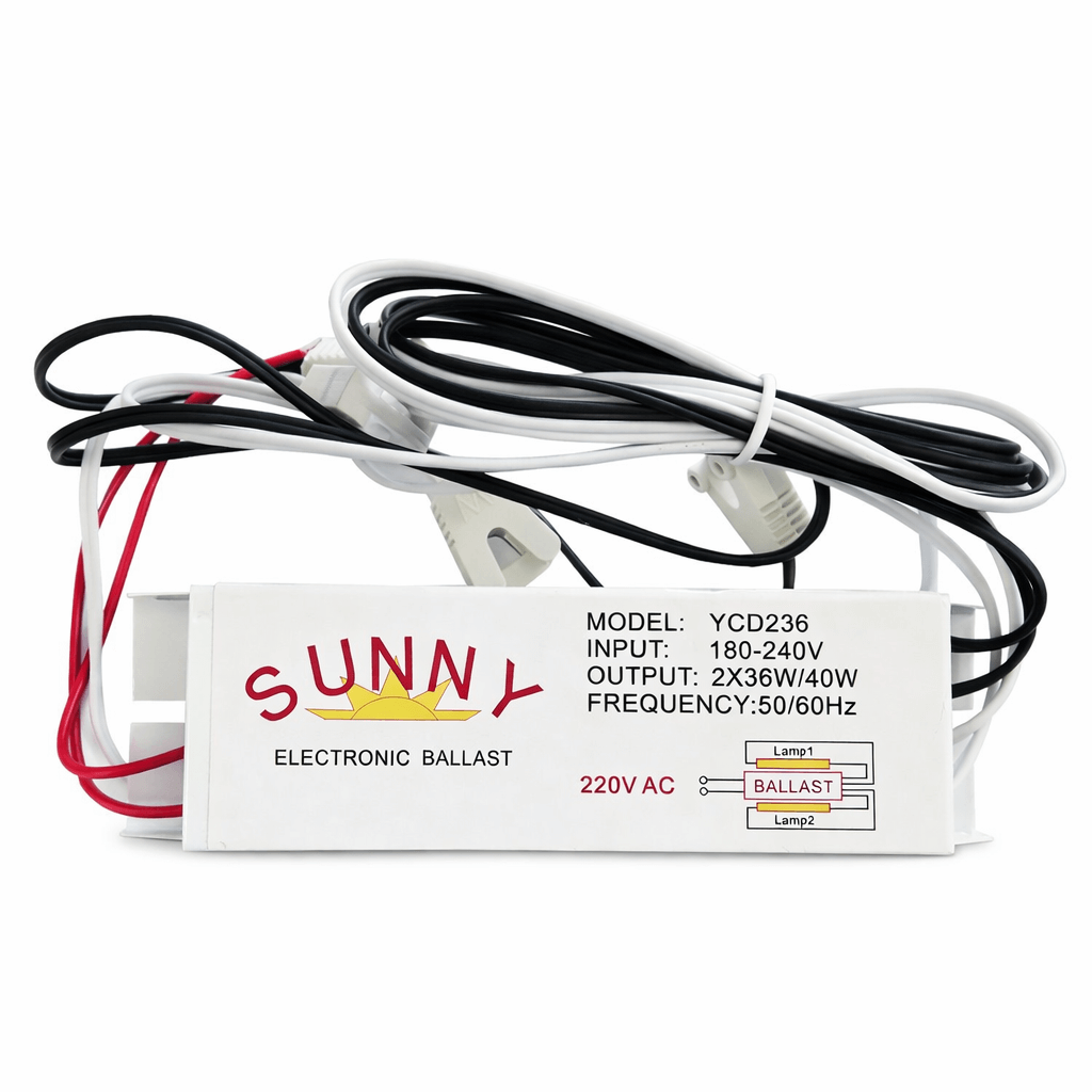  نمای جلویی ترانس الکترونیکی YCD236 برای لامپ مهتابی 