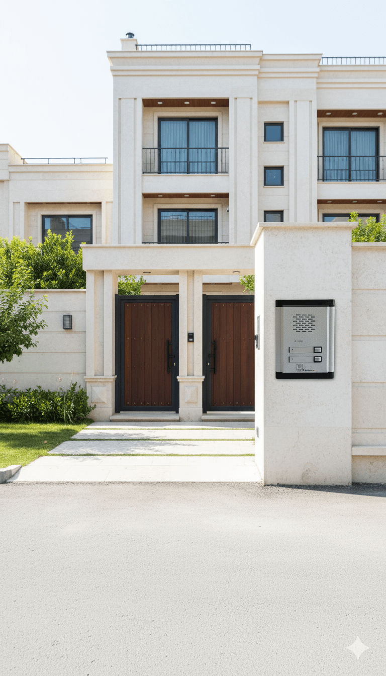  “نصب پنل آیفون تابان 1510D در جلوی درب واحد مسکونی” 