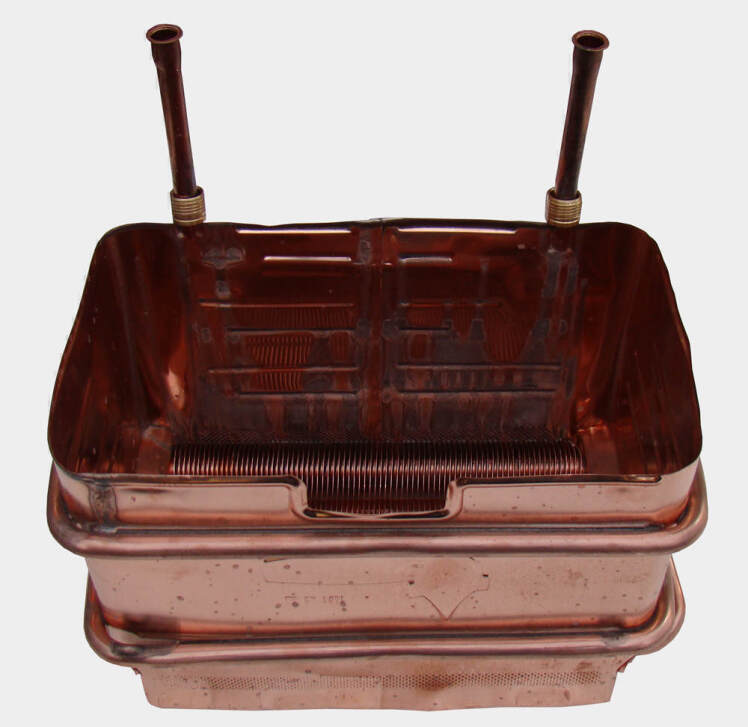alt="مبدل آبگرمکن بوتان B3118 مسی