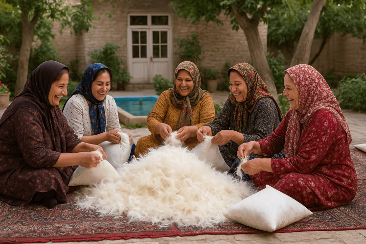 پر مرغ بهداشتی و استریلیزه شده برای بالش | بسته 15 کیلوگرمی