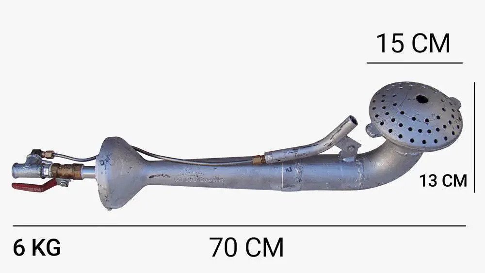  مشعل گازی سالنی چدنی مدل M590(سایز متوسط) 