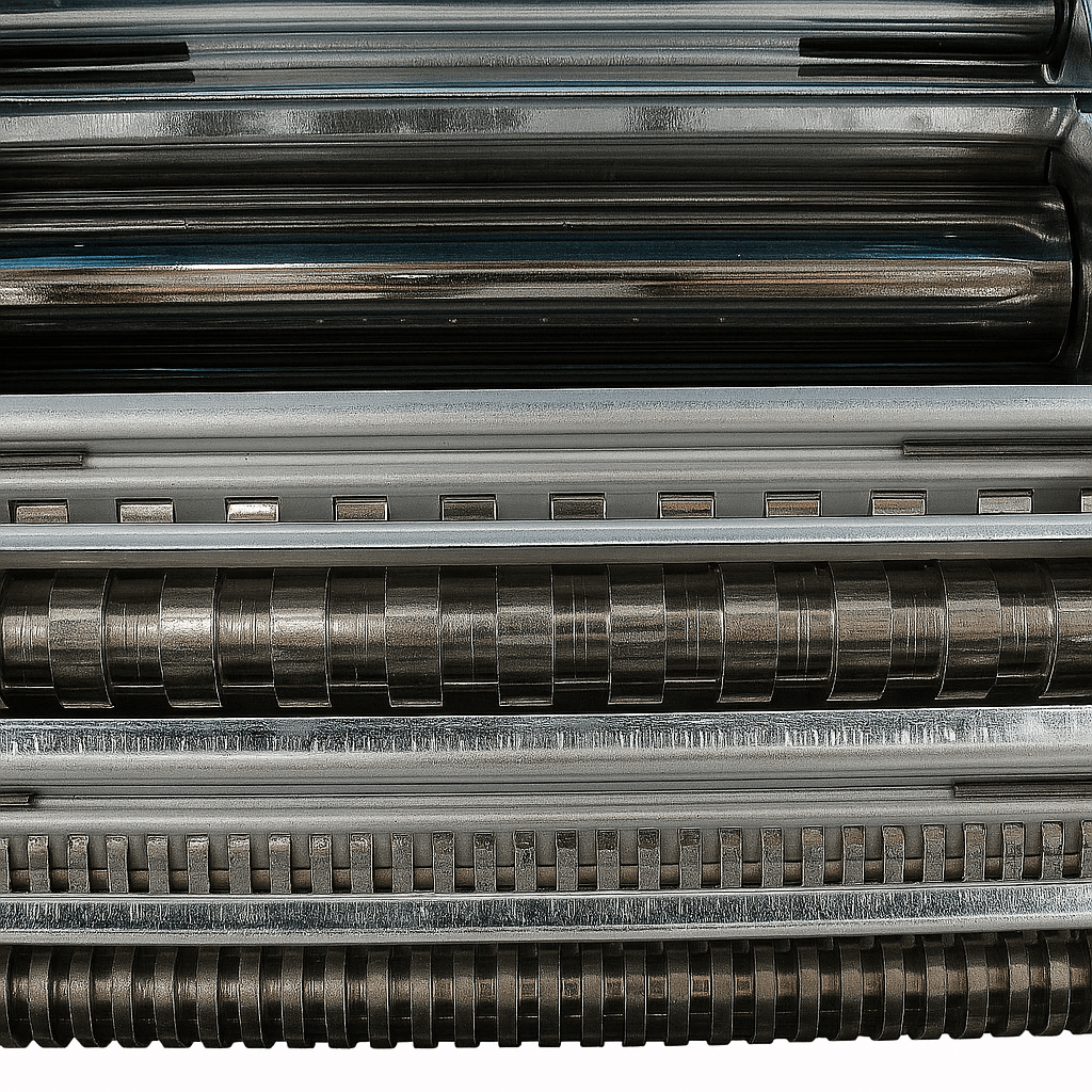  چرخ رشته‌کن و خمیرزن رومیزی با بدنه کروم براق و قابلیت تنظیم ضخامت خمیر 